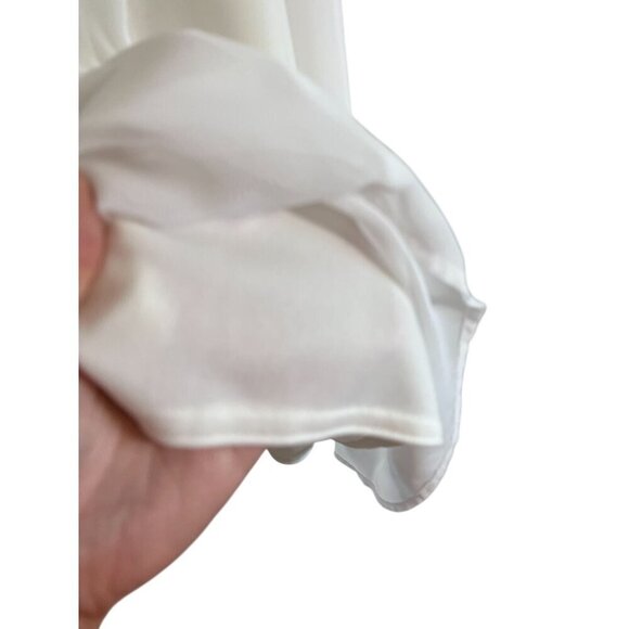 Bedford Fair Chic Dreamy Flowy Skirt L White Hippie Western Dainty Classic Urban - Picture 4 of 9